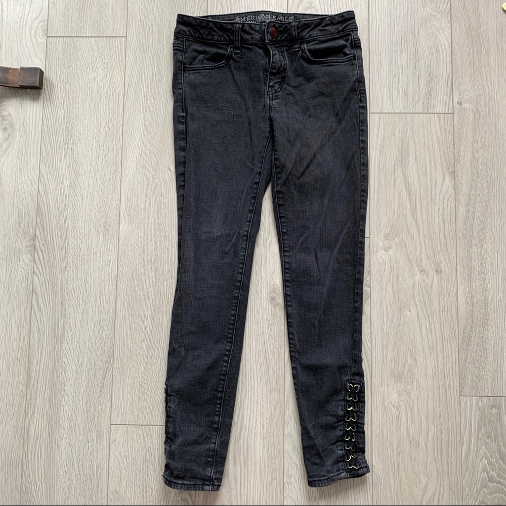 AE- Jegging with Gold Ankle Detail